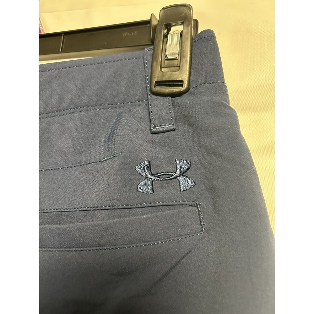 Under Armour Match Play Showdown Shorts Men's 32 10.5" Inseam‎ Navy Golf Stretch - Picture 3 of 4